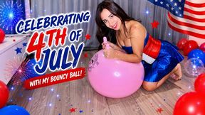 Celebrating the 4th of July on My Bouncy Ball