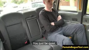 Femdom cabbie punishes client in her cab