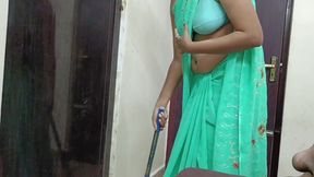 I Fucked My Beautiful Maid Servant When She Sweeping Alone in My House
