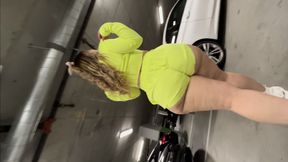 Voyeurism Pawg Walking Video Multiple Outfits