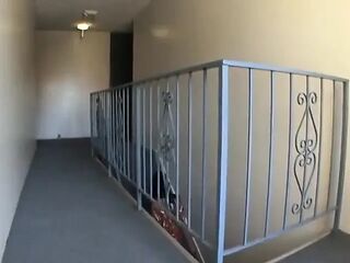 Lascivious wench eats cum after riding large shlong on the floor