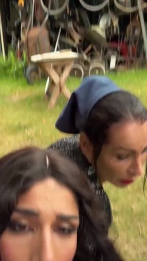 Key moment from &quot;HUNT4K. Hunter loved the outdoor sex with a hot brunette chick&quot;