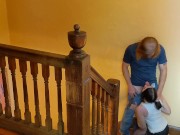 XXX Disciplining the Sloppy Maid with Shaking Orgasm and Creampie as Wife Calls
