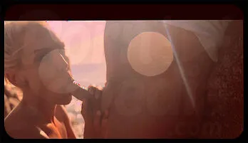 Beach Babe Cecilia Scott Gives Blowjob Outdoors Classic video