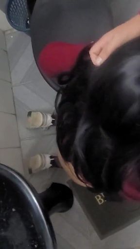 College Girl Fucking in the Bathroom