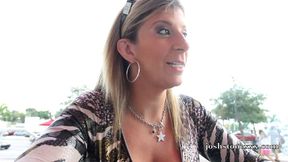 sexy milf sara jay sucks off bbc in bathroom