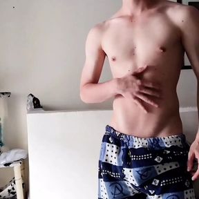 Skinny Guy Masturbating