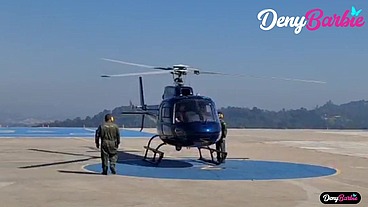 The milf won a helicopter ride but had to fuck the pilot!