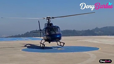 The milf won a helicopter ride but had to fuck the pilot!