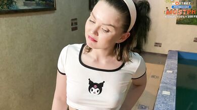 Called a prostitute to the sauna but got a stepdoughter instead big butt babe in boots