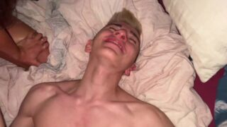 Cumshot, orgy, double penetration – hardcore anal gangbang for girl