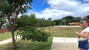 I see a little dwarf riding in a tree watching me exercise and he invites me to his apartment to fuck me until he cums inside me and finishes in my tight ass.