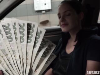 Czech hottie is using each opportunity to earn some cash or to suck a ramrod