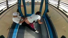 Ecuadorian nurse whore gets hammered in public