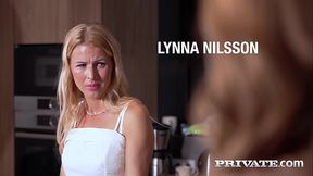 Lynna Nilson and Bonni Gee eat from the same plate