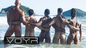 Beach Orgy with Muscular Studs