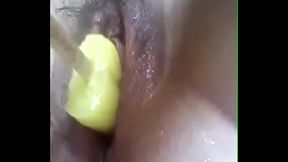 aunty was being fucked with icecream