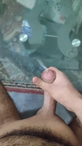 Shooting the load from Big Hairy Thick Dick