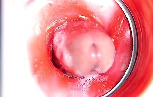 Camera inside pussy: big cumshot in pussy! best internal asmr in 4k