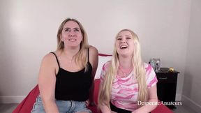 Amateur Bratty & Emma's Big Tits Teased Roughly