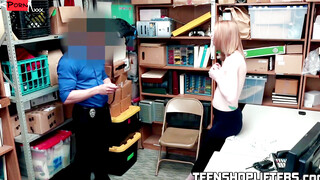 Redheaded Teen KATY KISS Gets Facial After Stealing From Boss's Safe