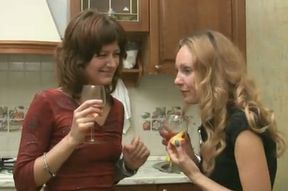 Mature Russian ladies in the kitchen go further than a party