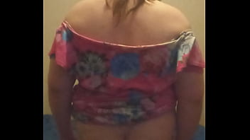 Toby The crossdresser in a dress sucking a dildo