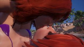 Two Busty Redheads Licking Their Pussies