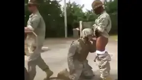 Intense Blowjob Encounter: Fit Soldiers Hook Up During Military Drills – XXXPorN MILFs 18+