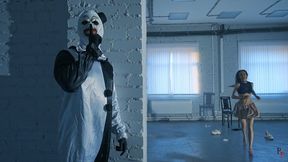 Ticklish Kristy in the Clutches of Terrifier and His Girlfriend - A Treat for Her Belly and Feet (UHD 4K MP4)