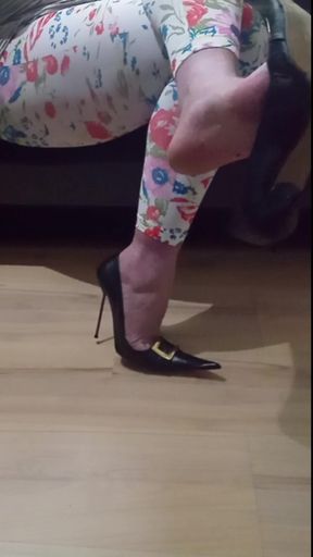 Crossdresser Dangling Xtreme High Heels by Rosa Shoes