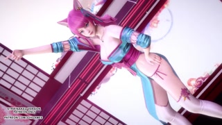 [MMD] IU - LILAC Spirit Blossom Ahri Sexy Kpop Dance League Of Legends Uncensored Hentai