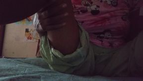 Indian Anne Musterbation in Night in Her Bed love lust wet pussy and big natural Boobs