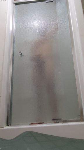 uncut euro boy shows off in shower   Clip 1