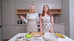 Hot Threesome On The Table! Cooking Never Been So Hot!