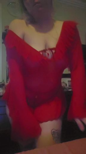 Red dress