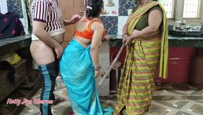 Kiran bhabhi Fucked By Her Owner For Rent In Front Of His Wife