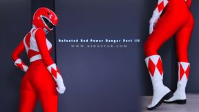 Defeated Red Power Ranger Part lll