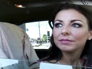 The wicked brunette hair mother i'd like to fuck left her stupid boyfriend 'coz that guy couldn't make her cum