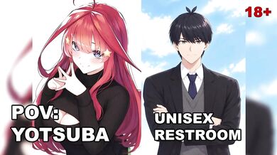 POV boyfriend ASMR roleplay 18+ quintuplets unisex restroom