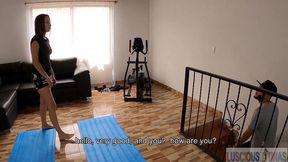hot colombian yoga instructor melany lopez bangs soldier hugecock