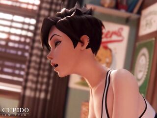 Tracer, Dva and Shemale hentai [Grand Cupido]( Overwatch )