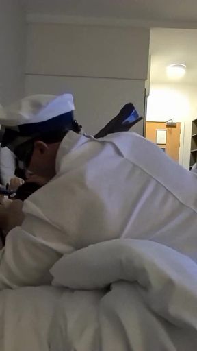This Hot Amateur Nympo Spreads Her Legs to Anyone Wearing a Uniform