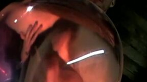 Inflatable asshole filled up with amateur cock solo