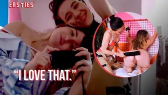 Jessica and Rylee have kinky lesbian sex with bondage and paddles