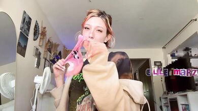 Caught step bro with my panties