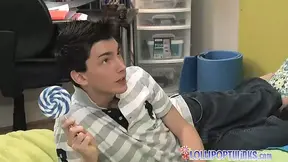 Skyelr Bleu And Colby London Sharing Pops And Cocks