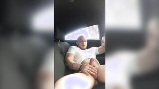 Str8 guy masturbation on the car