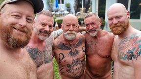 50, 61, 69, &amp; 71 year old Mature Daddies Gang Bang 36 year old Ginger Slut outside