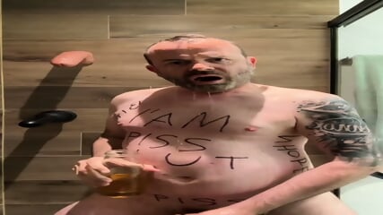 Me as a piss slut has a lot of my piss to drink